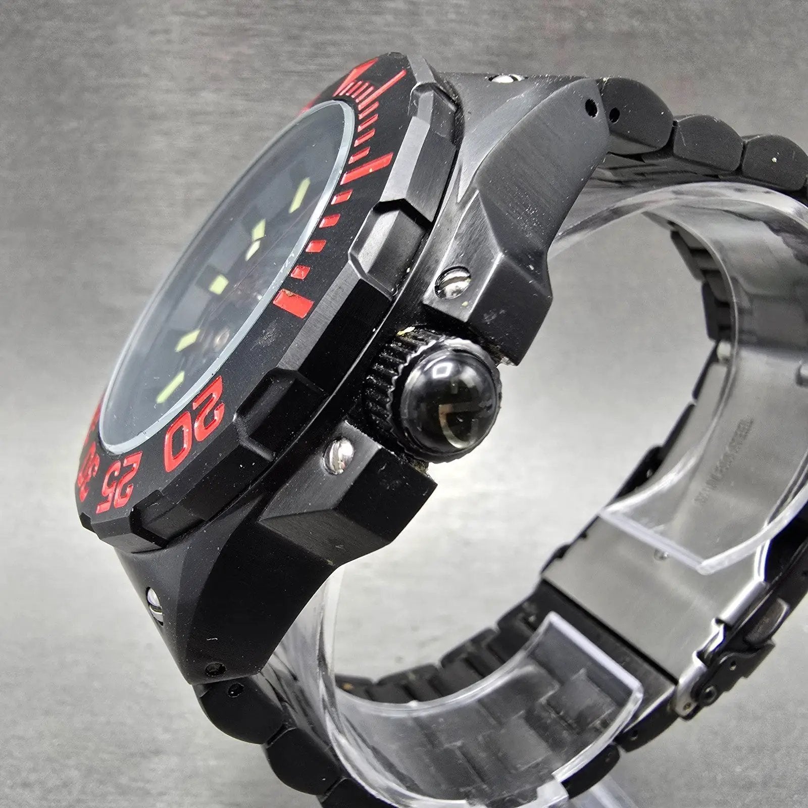 Android Corsair Skeleton Automatic Watch Men 49mm Black Dial Black Round Runs3