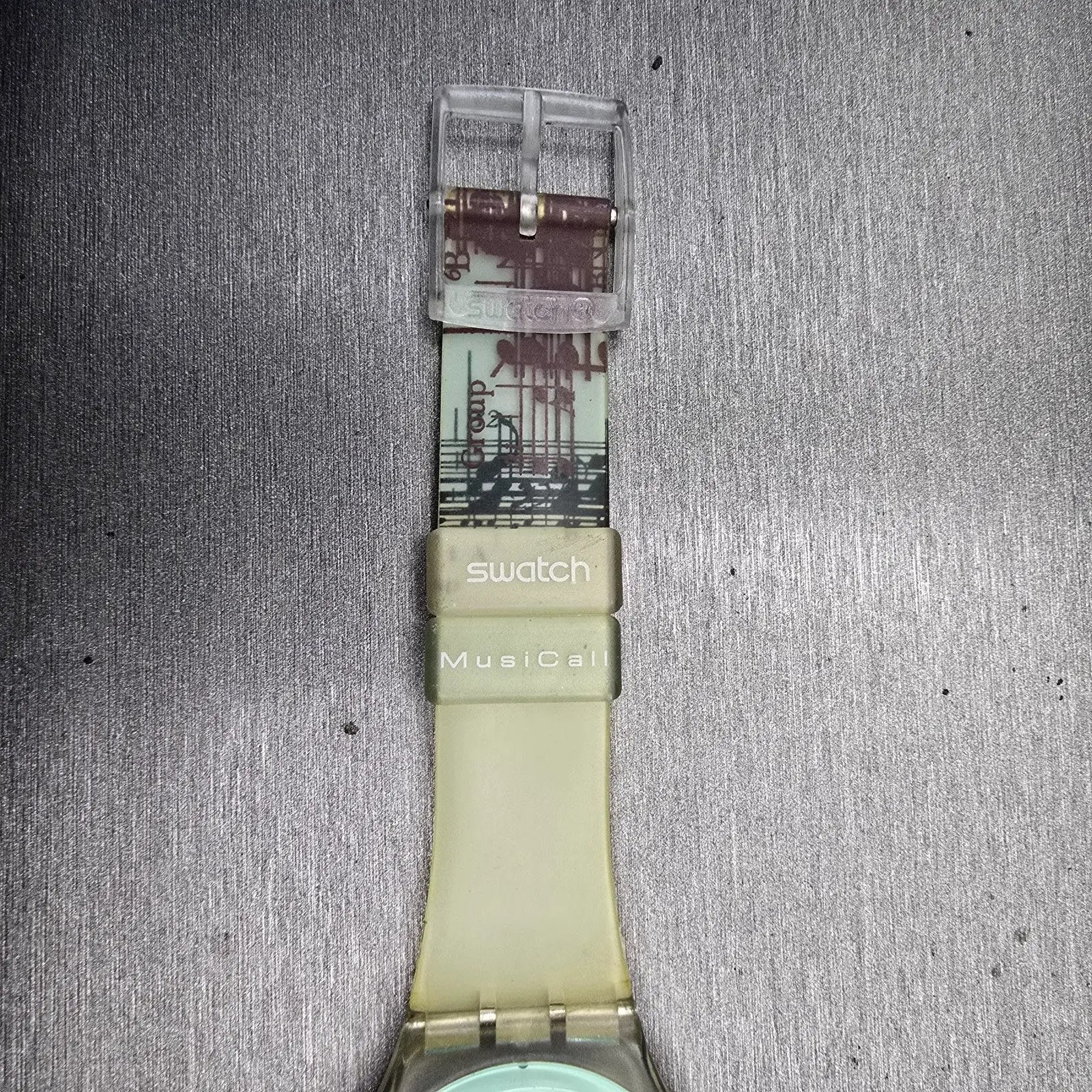 Swatch Musicall DODECAPHONIC Watch Women Blue Dial Clear Case SLK113 New Battery11