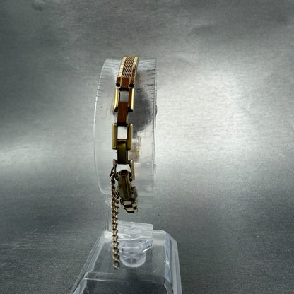 Elgin Watch Women 17mm Cream Dial Gold Tone Manual Wind Runs Vintage Cocktail7