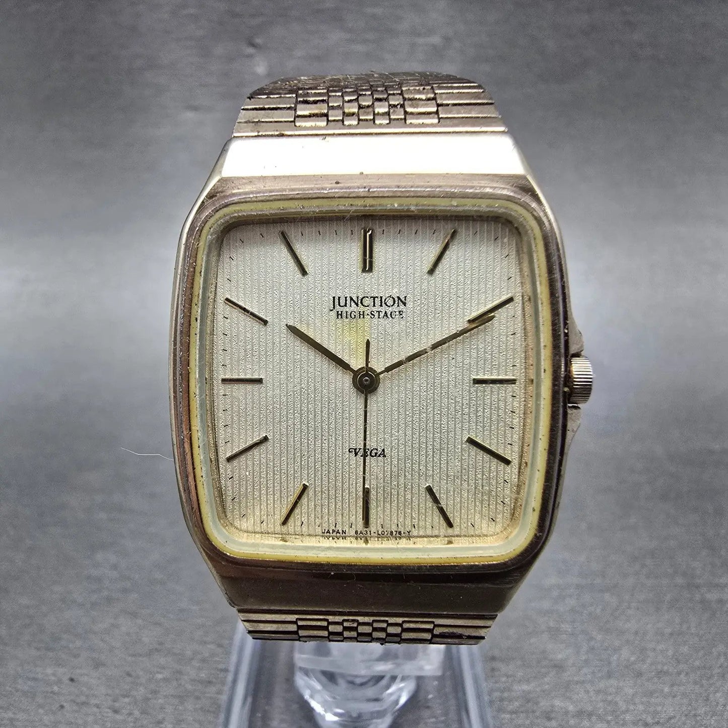 Citizen Vega Junction Watch Men 29mm Silver Dial Gold Tone 6A31-L02451 PARTS VTG0