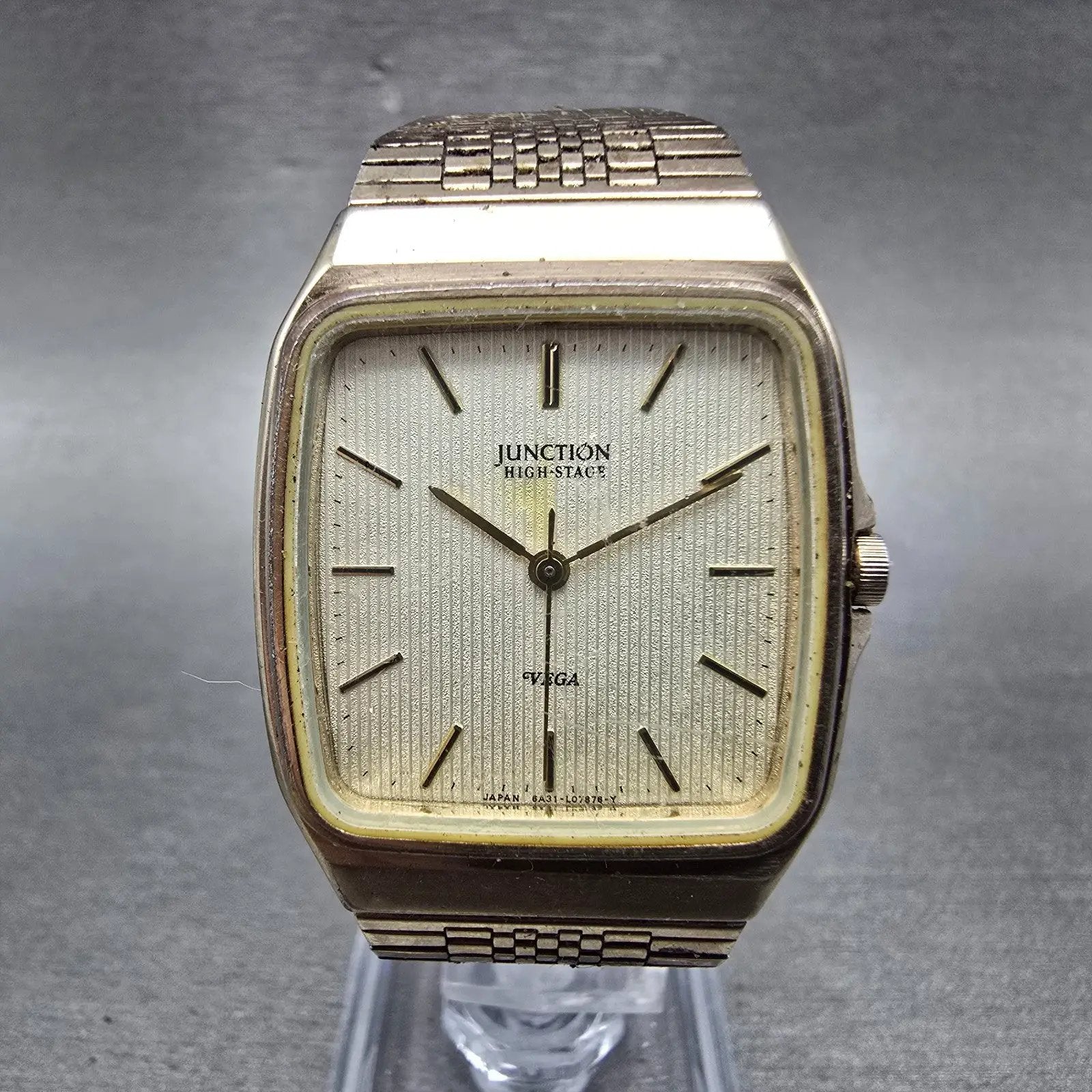 Citizen Vega Junction Watch Men 29mm Silver Dial Gold Tone 6A31-L02451 PARTS VTG0