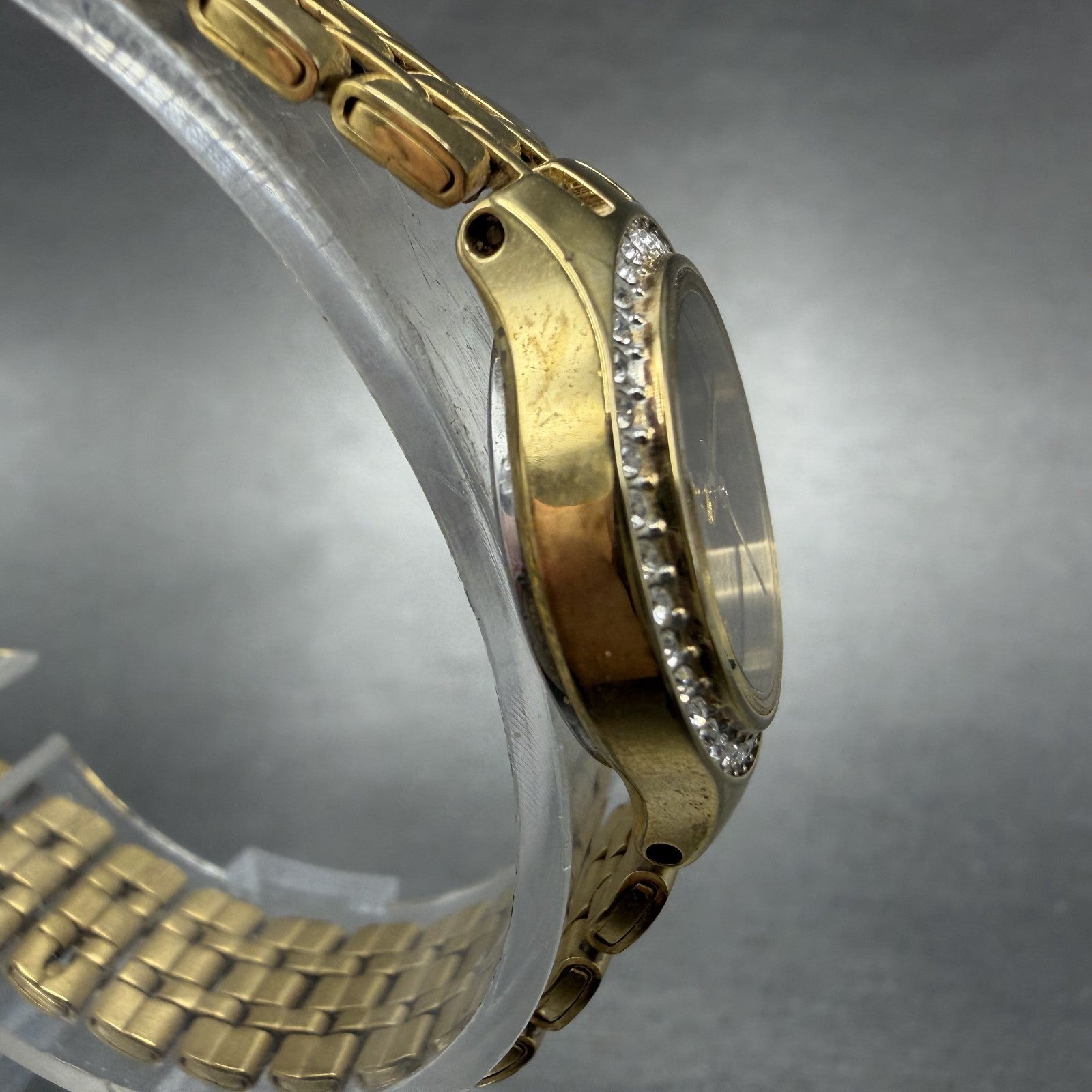 Citizen Watch Women 21mm Black Dial Gold Tone Round 5930-S067162 New Battery3