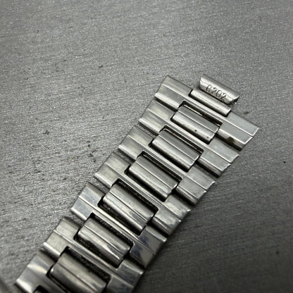 Seiko SQ Bracelet C202 Stainless Steel Tri Folding Clasp 8mm Vintage Japan B7