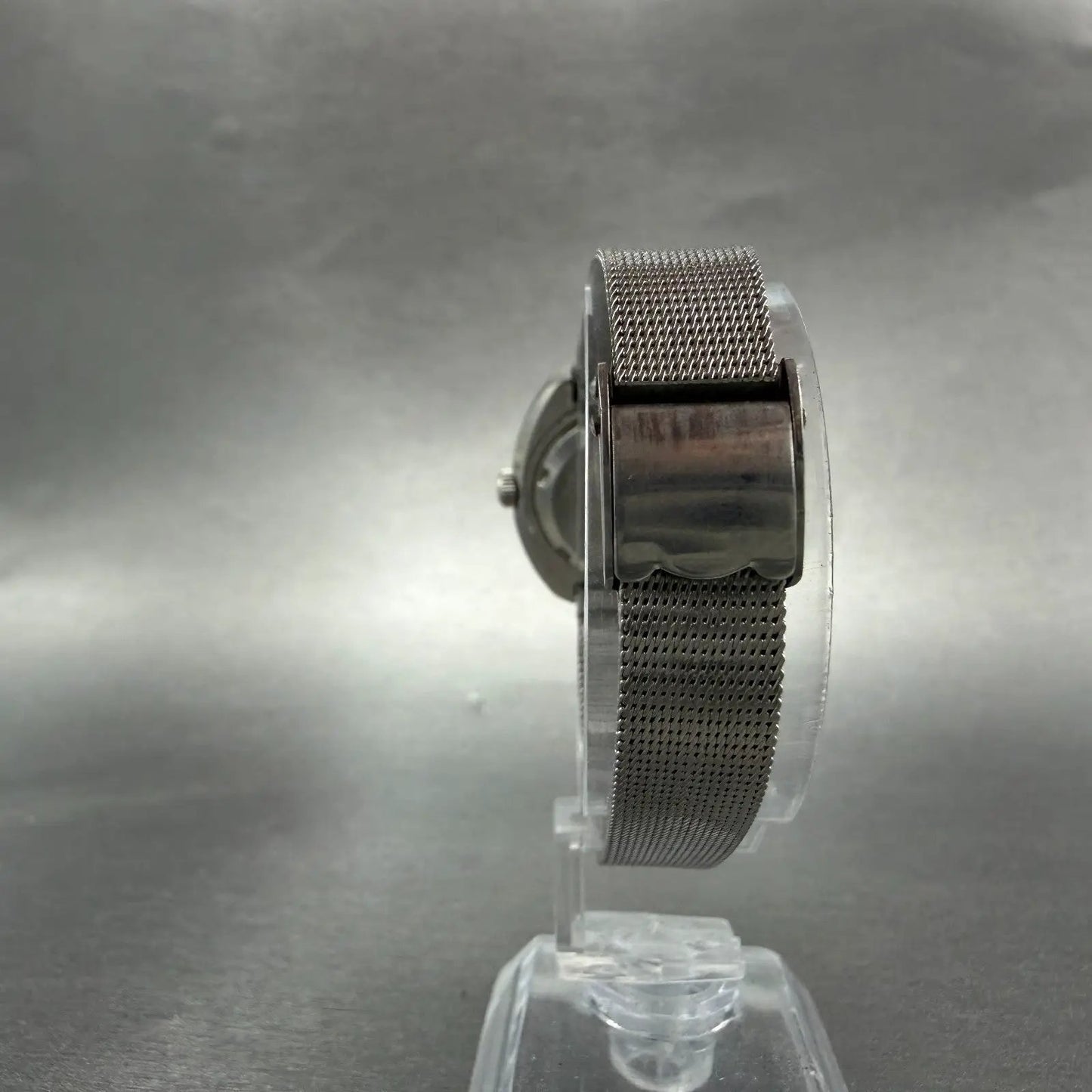 Seiko Matic Lady Watch Women 27mm Silver Dial Silver Tone Date 2517-0520 Runs8