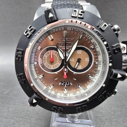 Invicta Subaqua Noma III Chronograph Watch Men 50mm Brown Dial Steel 11585 PARTS0