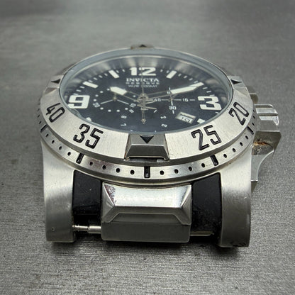Invicta Excursion Chronograph Watch Men 50mm Black Dial Steel Date 6262 New Batt2