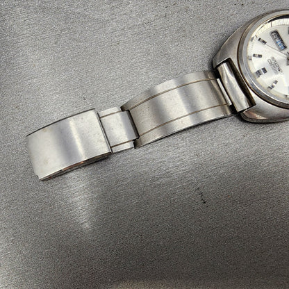 Seiko 5Actus Watch Men 39mm Silver Dial Silver Tone Daydate 61067420 PARTS7