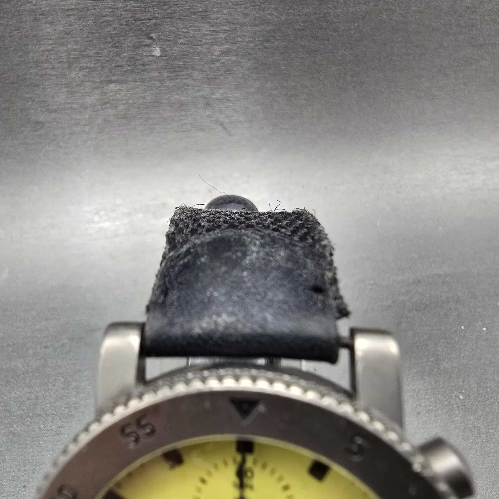 Boccia Titanium Chronograph Watch Men 37mm Yellow Dial Titanium Date READ NewBat4