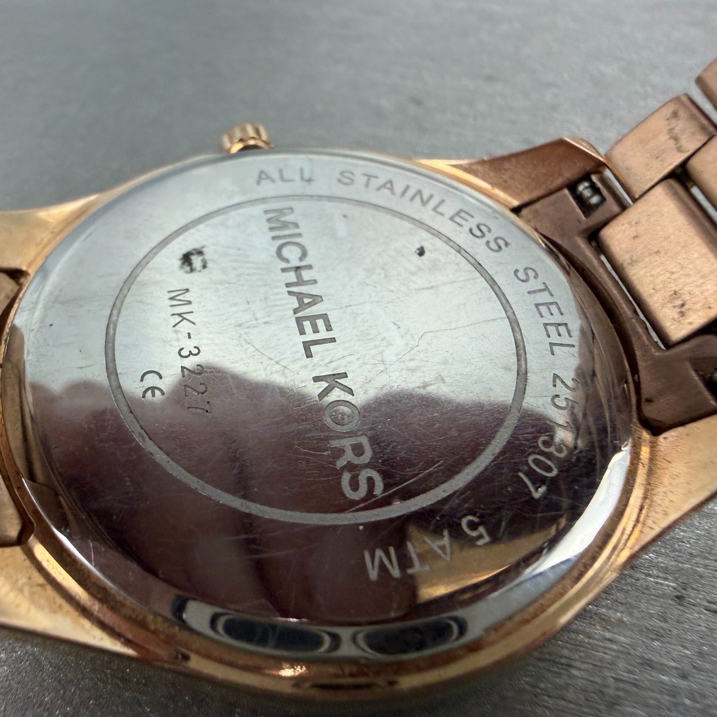 Michael kors Blake Watch Women 42mm Brown Dial Rose Gold Tone Round New battery9