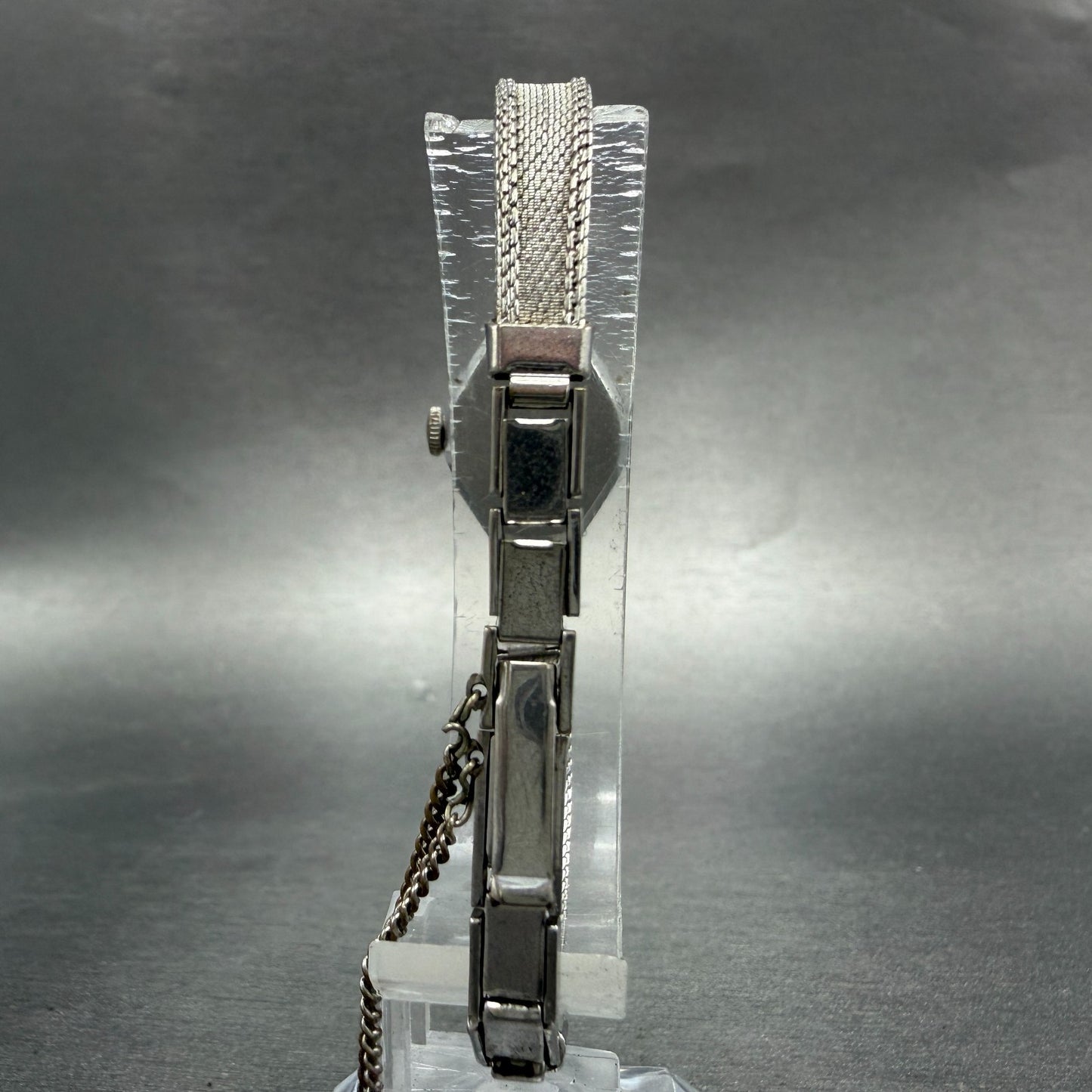 Seiko Watch Women 17mm Silver Dial Silver Tone Oval Manual 21-7320 Runs Vintage7