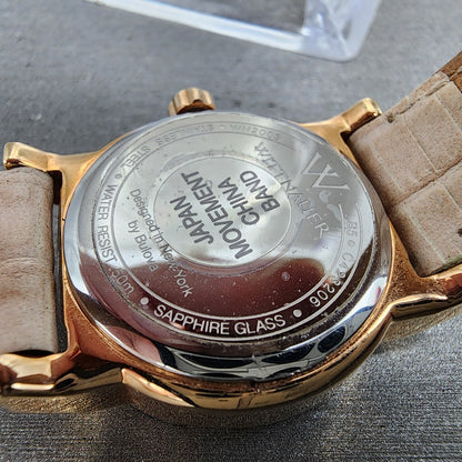 Wittnauer Watch Women 29mm MOP Dial Rose Gold Tone Date WN2003 New Battery10