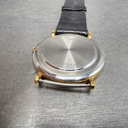 Longines Watch Men 32mm Gold Dial Gold Tone Round 6407 977 VTG PARTS10