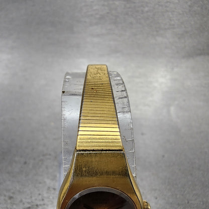 Seiko Watch Women 18mm Brown Dial Gold Tone Round 2P200A89 New Battery VTG4