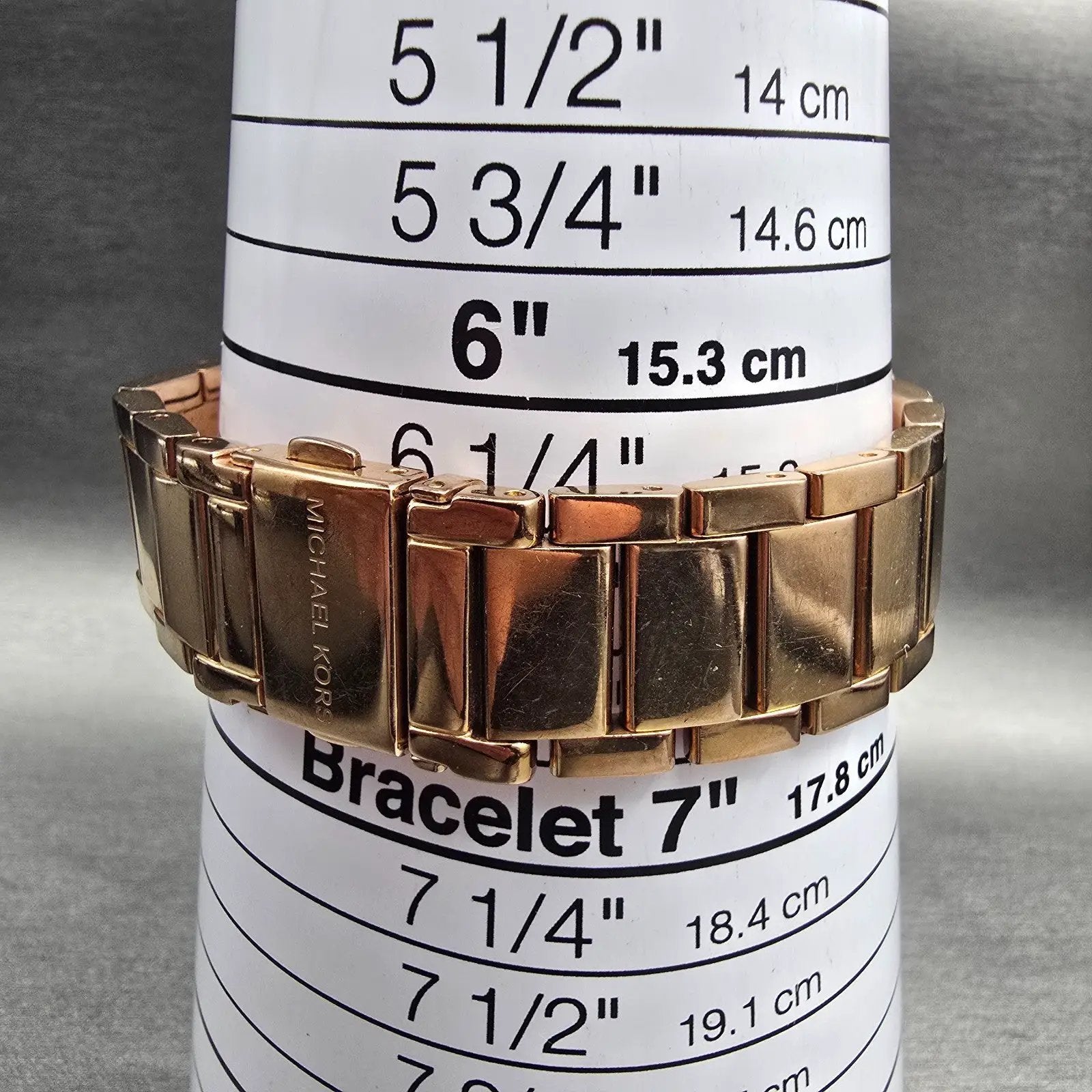 Michael Kors Parker Watch Women 39mm Rose Gold Gemmed MK-5865 New Battery LPF9