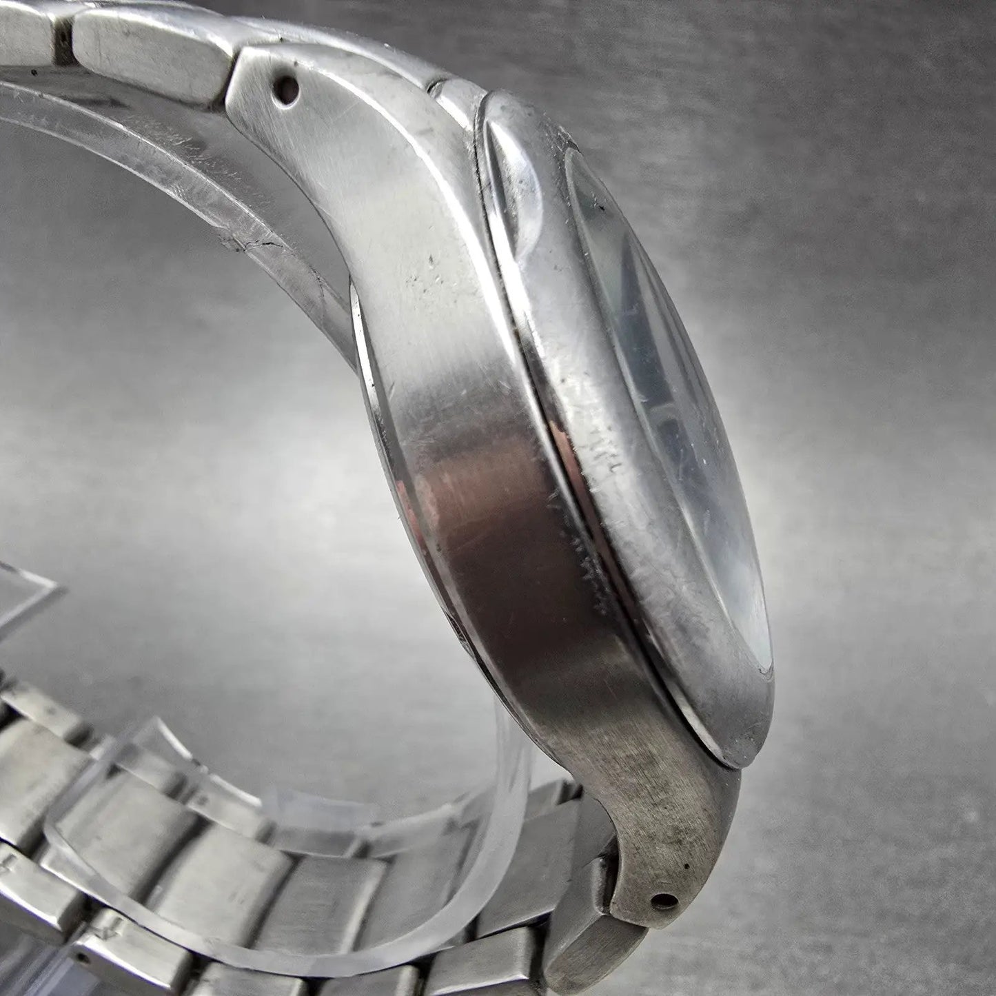 Fossil Big Tic Watch Men 40mm Black Dial Silver Tone Round JR-8094 PARTS4