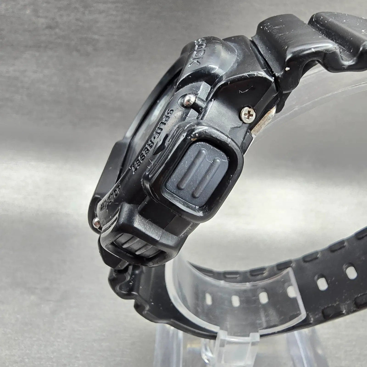 Casio G-Shock DW-9052V Watch Men 48mm Black Chrono Alarm Round READ! New Battery2