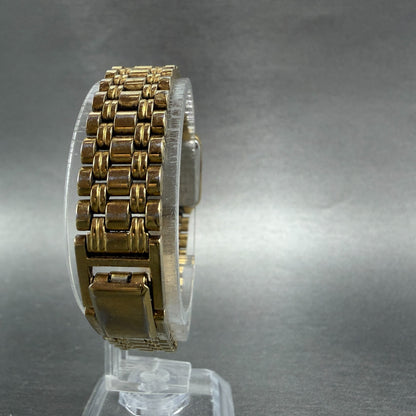 Seiko Tank Watch Women 18mm Champagne Dial Gold Tone Rectangle V401-5129 NewBat67
