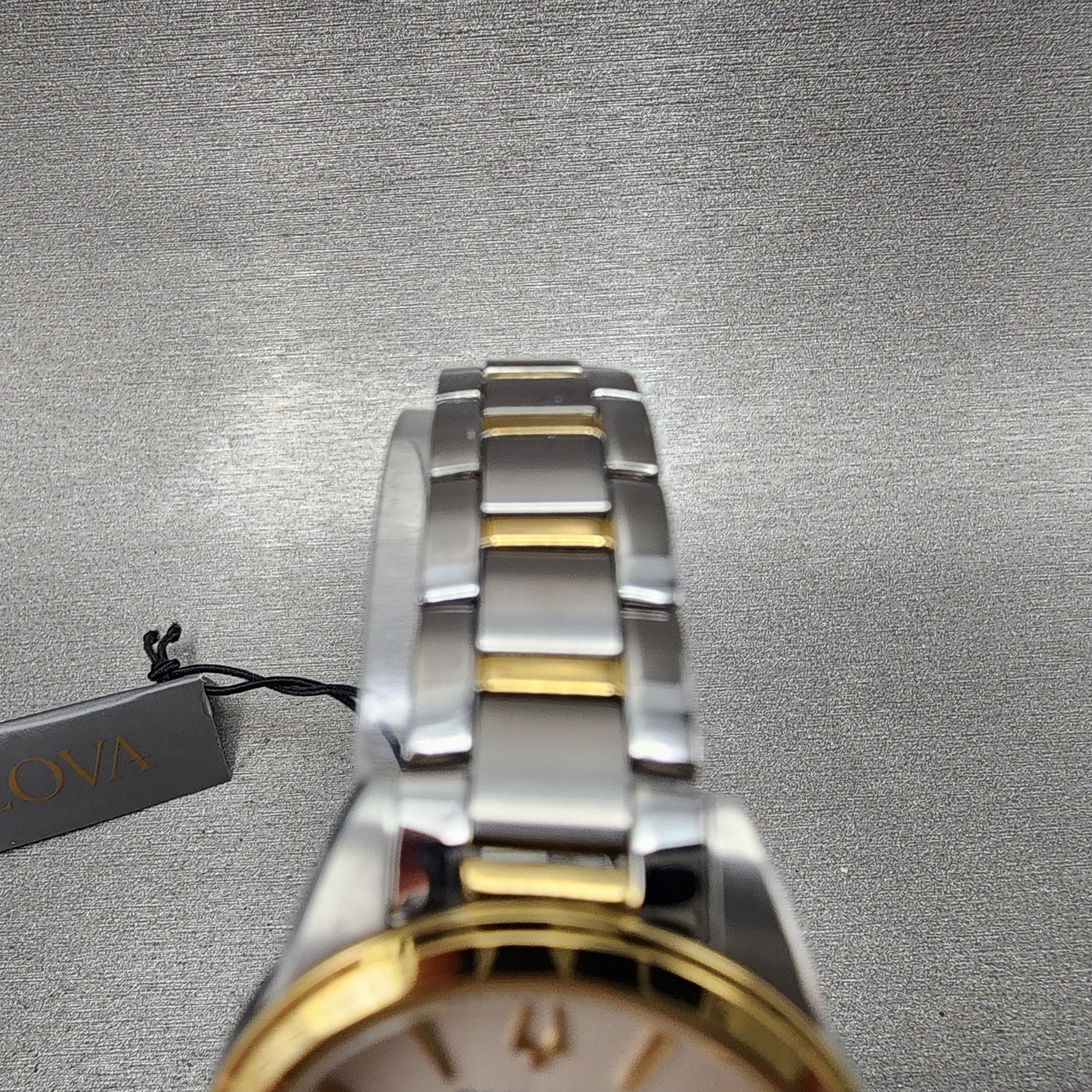 Bulova Sutton Watch Women 28mm White Dial Two Tone Round 98L277 New Battery4