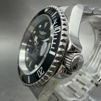 Invicta Pro Diver Watch Men 40mm Black Dial Silver Tone Date 8926 Automatic Runs2