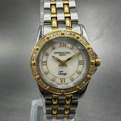 Raymond Weil Tango Watch Women 23mm MOP Dial Steel Diamond Bezel 5790 New batt0