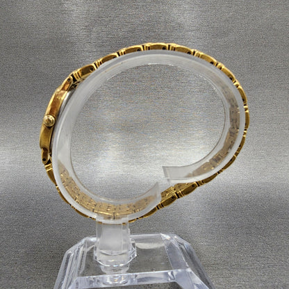 Seiko Watch Women 17mm White Dial Gold Tone Oval V4001019 New Battery6