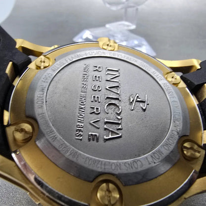 Invicta Reserve Chronograph Watch Men 52mm Champagne Dial Gold Tone 6905 New Bat9