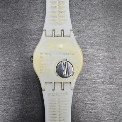 Swatch Perfect Ride Watch Men 41mm White Dial White Case SUOW701J New Battery8