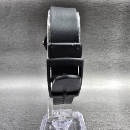 Swatch Black Pearl Watch Women 25mm Black Dial Black Case Round LB114 New Batt L7