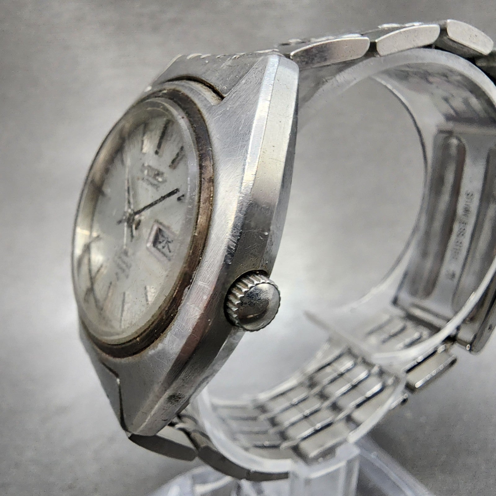 Seiko Lord Matic Special Watch Men 37mm White Dial Silver Daydate 52065040 PART3