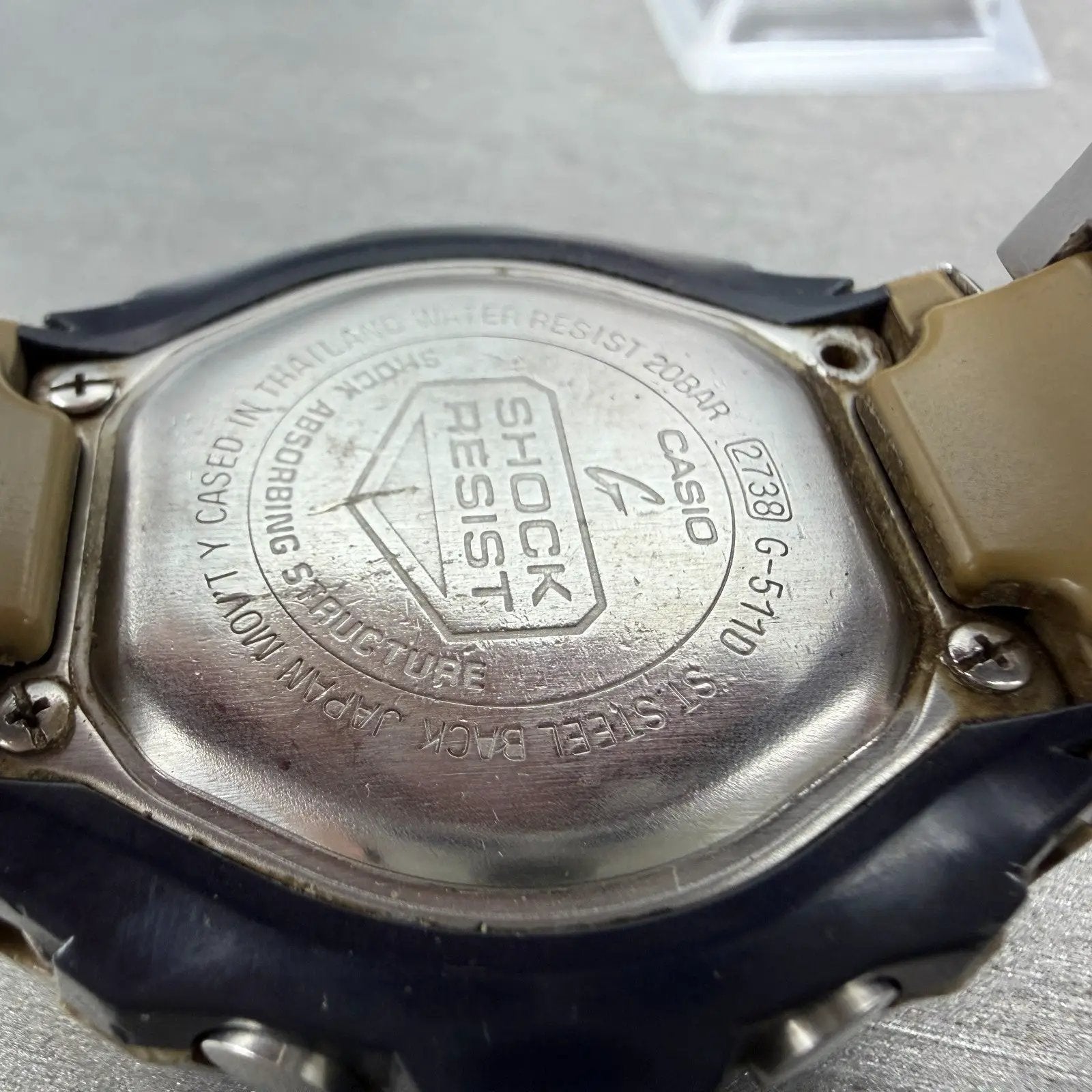 Casio G-Shock G-511 Watch Men 45mm Blue Dial Silver Alarm Chrono READ!! New Batt9