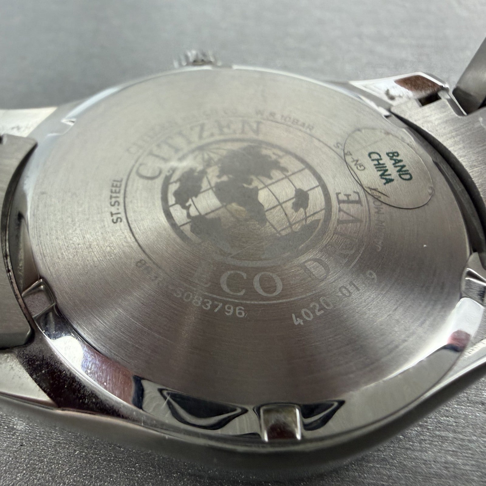 Citizen Eco-Drive Corso Watch Men 43mm Black Dial Steel Daydate AO9020-84E Runs9