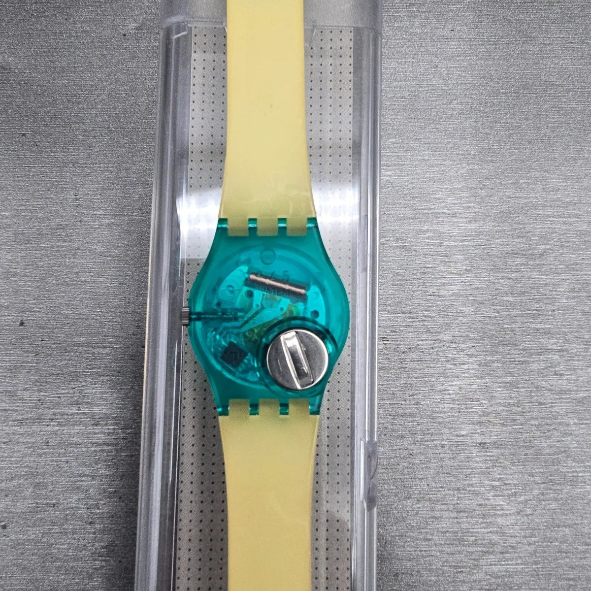 Swatch South Molton Watch Women 25mm Green Dial Green Case LL103 New Battery NOS8
