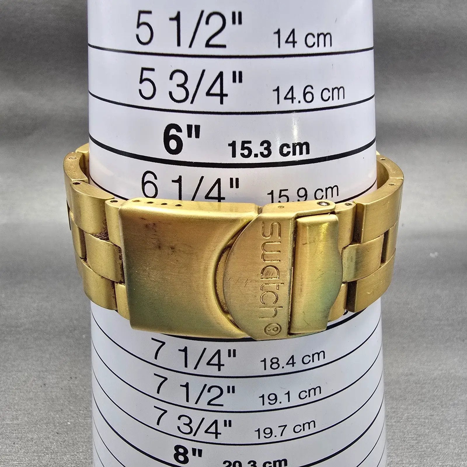 Swatch Irony DIAPHANE Chronograph Watch Men Gold Dial Date SVCK4032G New Battery9