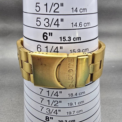 Swatch Irony DIAPHANE Chronograph Watch Men Gold Dial Date SVCK4032G New Battery9