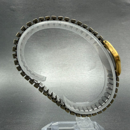 Seiko Watch Women 20mm White Dial Gold Tone Round 1N01-0E19 New Battery VTG8