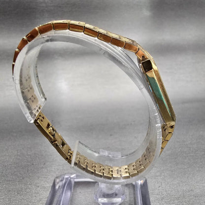 Citizen CQ Watch Women 13nn Champagne Dial Gold Tone 5421-S18523 New Battery VTG8