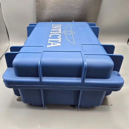 Invicta 8 Slot Watch Case Hard Blue Plastic Foam insert Handle Cary Case5