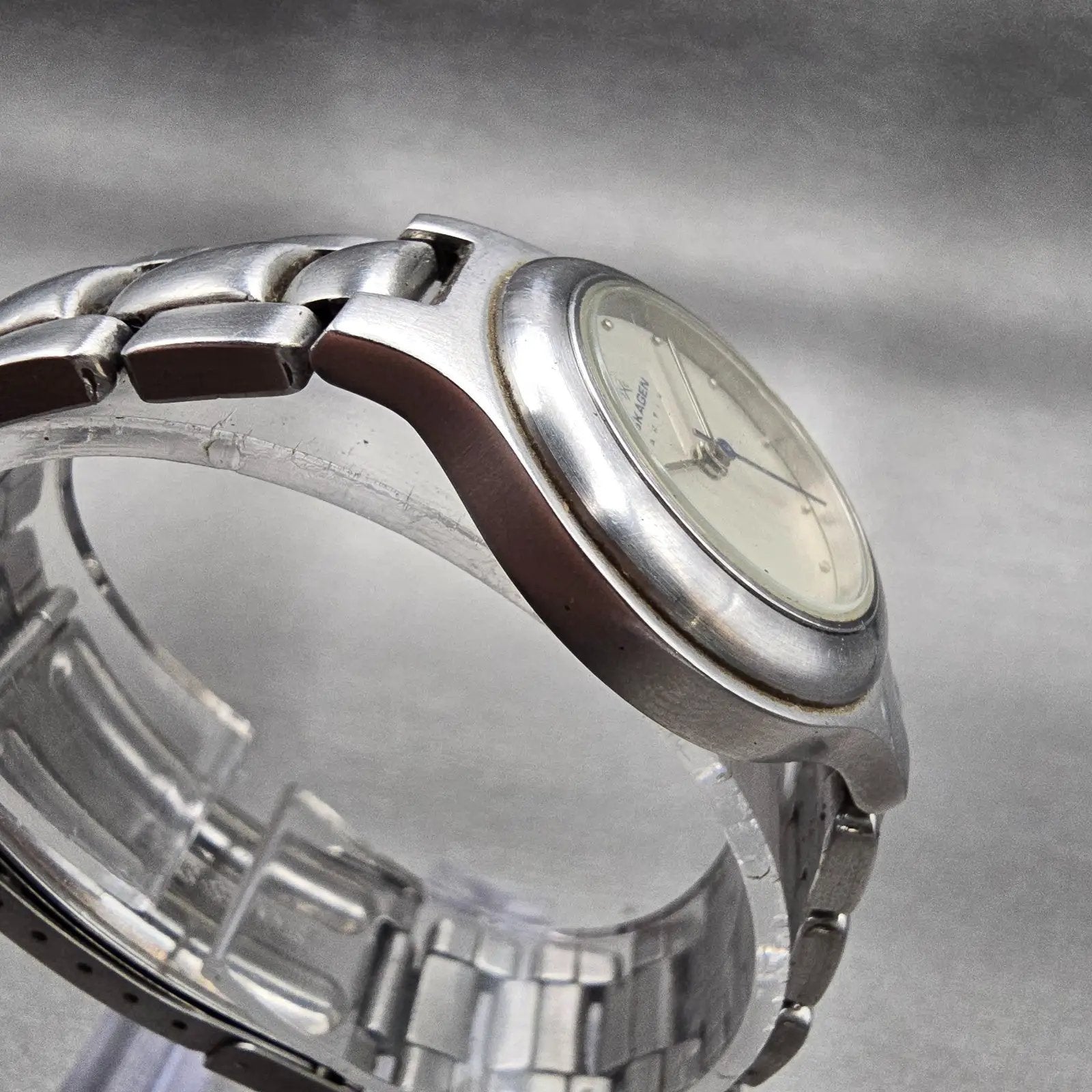 Skagen Watch Women 27mm Silver Dial Silver Tone Round A2SSX New Battery3