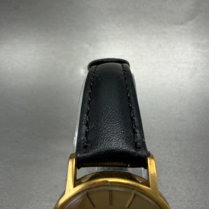 Omega De Ville Watch Women 25mm Gold Dial Gold Plated Manual Wind Runs 511.05084