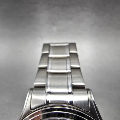 Citizen Eco-Drive Watch Men 36mm White Dial Silver Date E031-S048419 Round Runs5