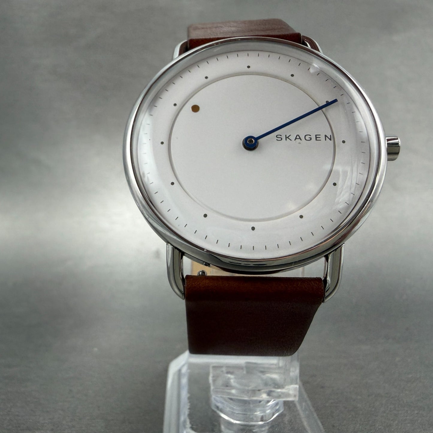 Skagen Horisont Watch Men 40mm White Dial Silver Tone SKW6487 New Battery5
