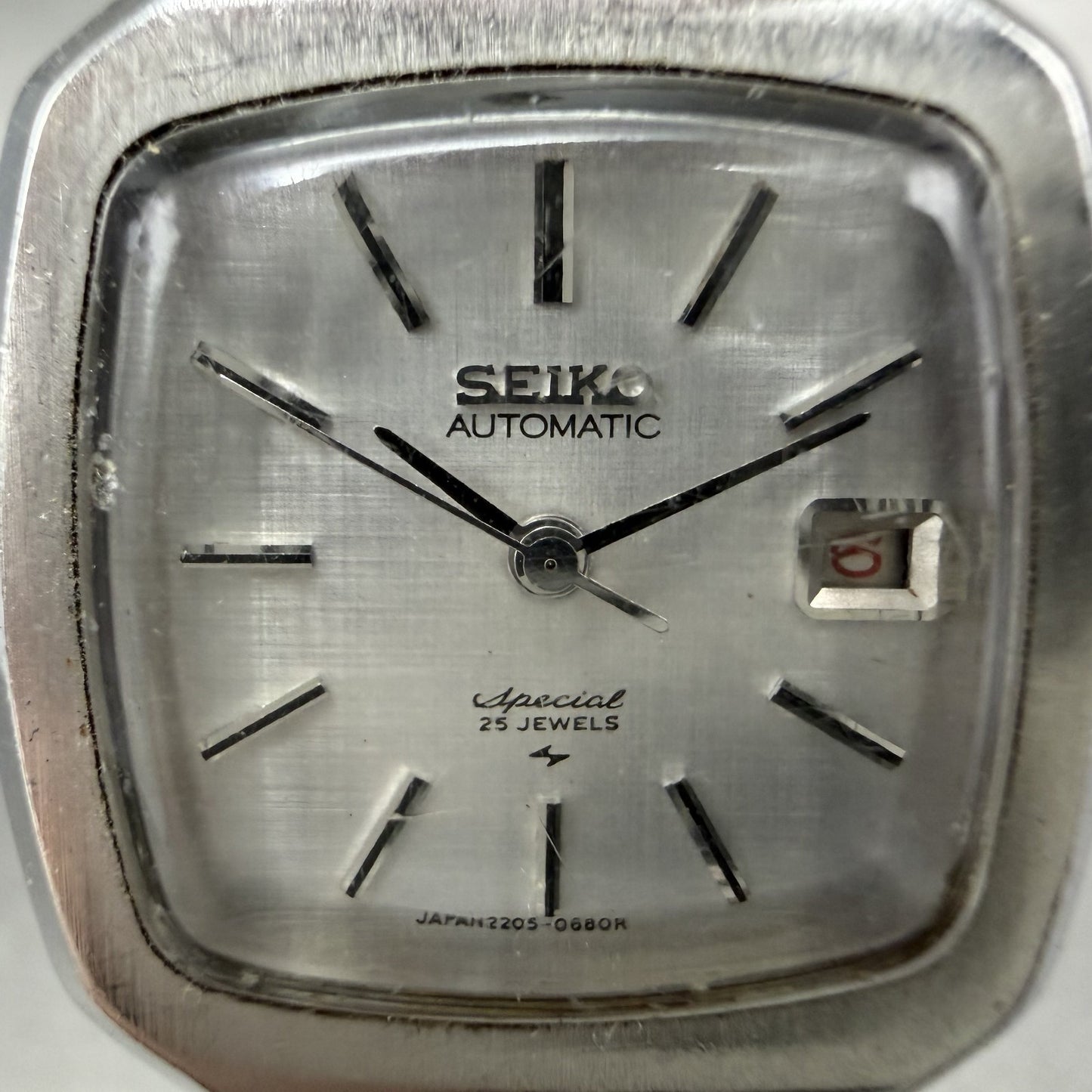 Seiko Special Watch Women 24mm Silver Dial Silver Tone Date Automatic Runs1