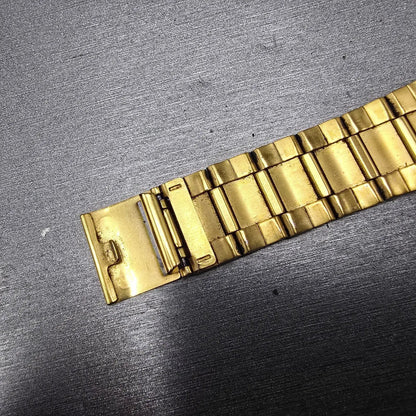 Casio Calculator CA-506 Watch Men 35mm Gold Alarm Chronograph READ!! New Battery9