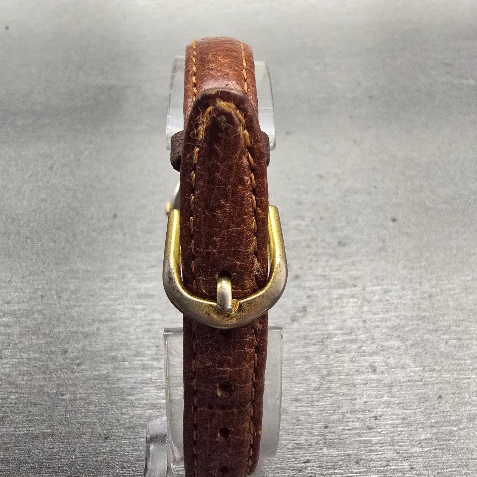 Seiko Watch Women 22mm Gold Dial Gold Tone Daydate Round 3Y03-0049 New Battery7