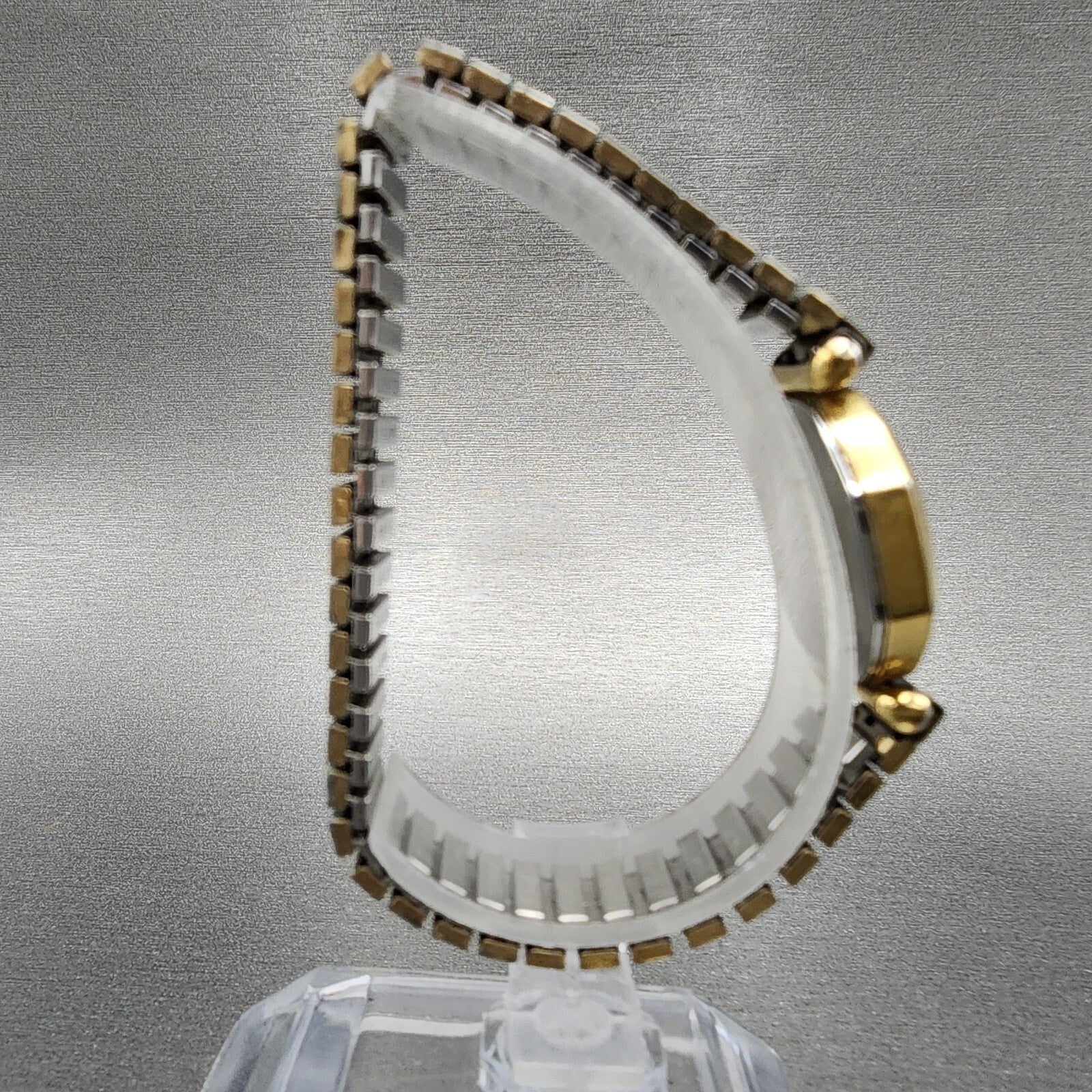 VTG Seiko Watch Women 17mm Black Dial Gold Tone Octagon 14005269 New Battery8