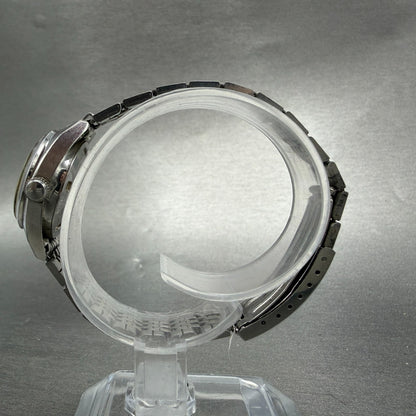 Seiko Automatic Watch Women 24mm Blue Dial Silver Tone Date 2205-0050 Runs VTG6