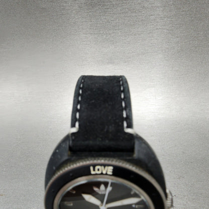 Adidas Dive Stan Smith Watch Women 34mm Black Dial Black Tone Round New Battery3