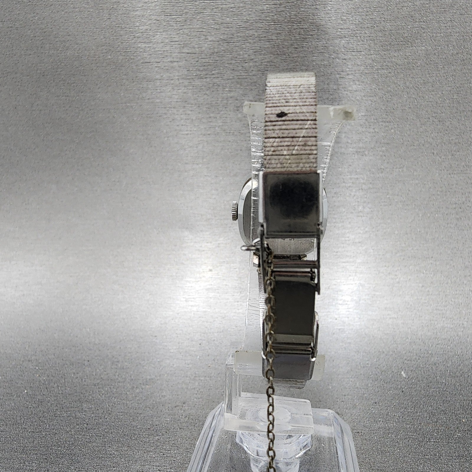 Citizen Automatic Watch Women 21mm White Dial Silver Tone Rectangle Runs VTG7