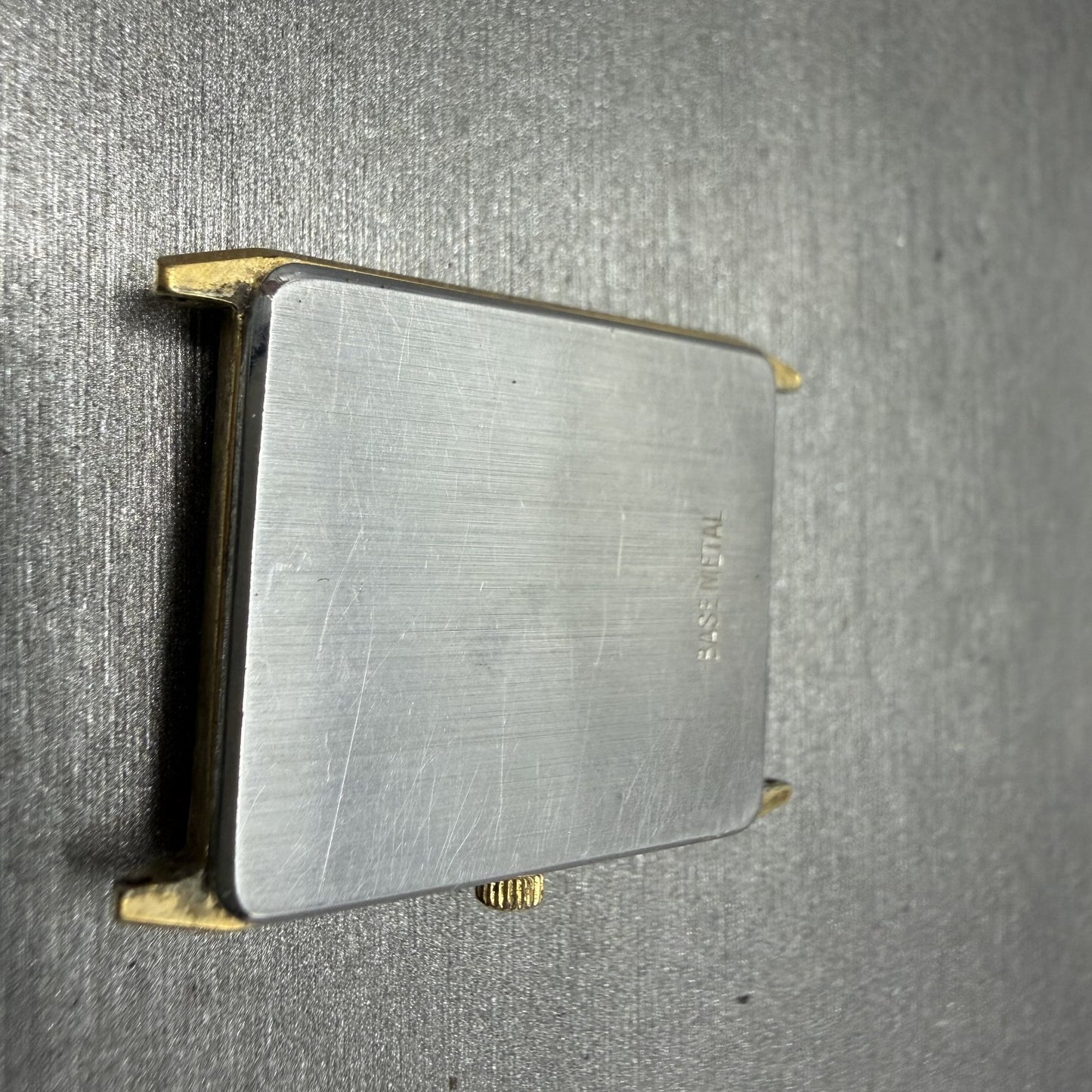 Wittnauer Tank Watch Men 25mm Champagne Dial Gold Tone Rectangle Vintage PARTS11