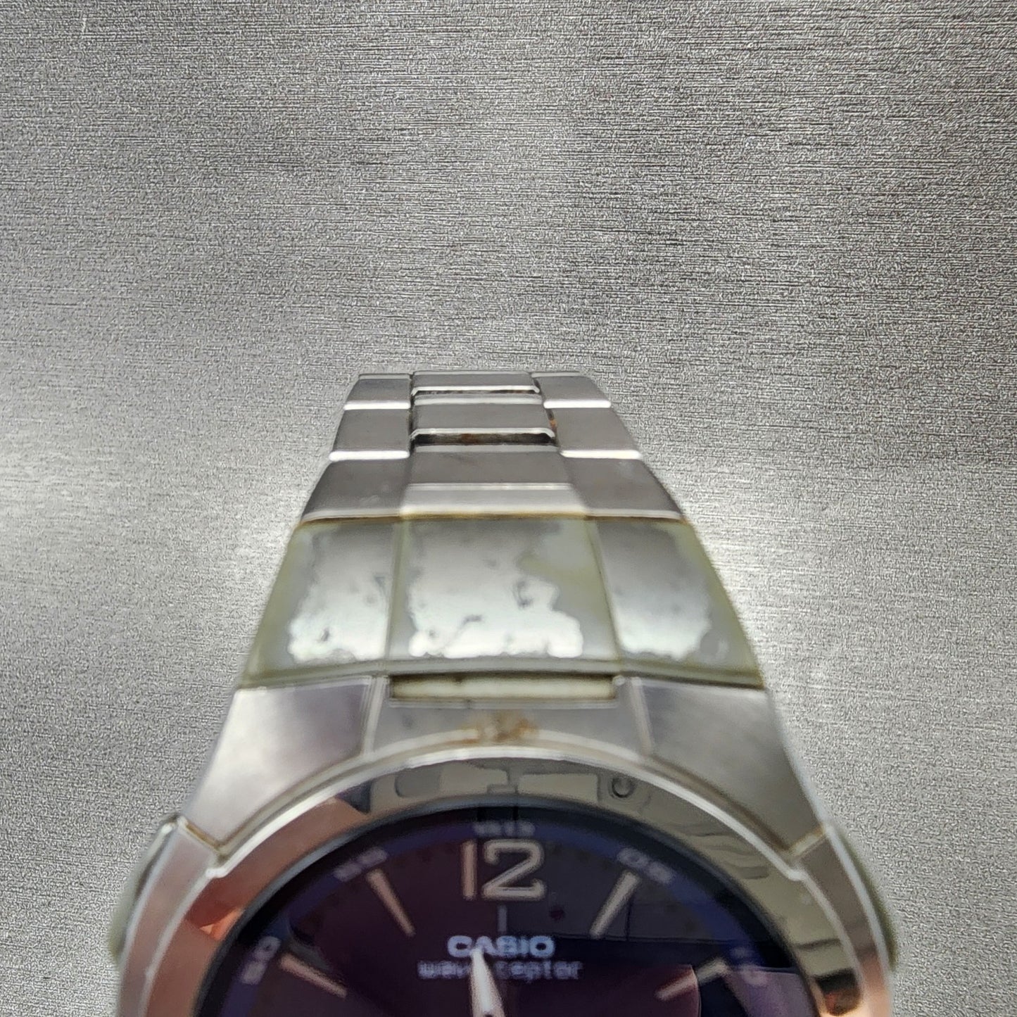 Casio Wave Ceptor WVH100J Watch Men 42mm Blue Dial Analog Digital Steel WorksAB4